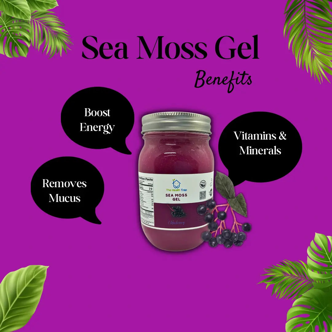 Fruit Flavored Sea Moss Gel 32 OZ - Dietary Supplement - The Health Trap