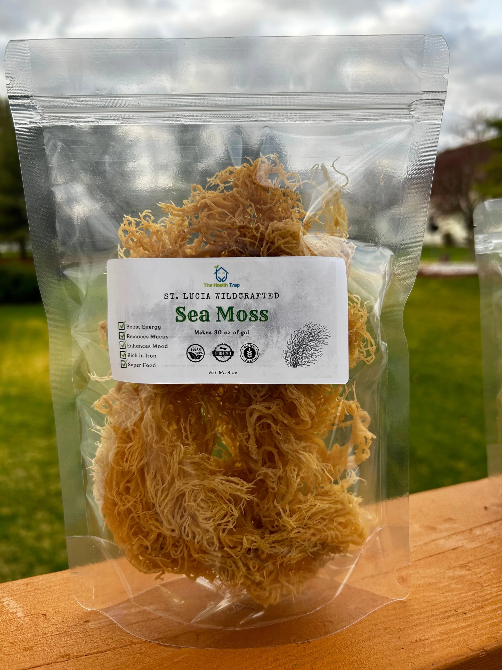 St Lucia Gold Raw Sea Moss, Organic Wildcrafted Sea Moss - The Health Trap