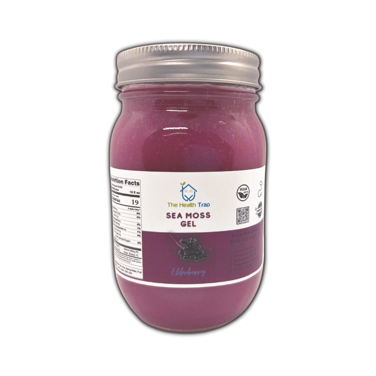 16 oz Fruit Infused Sea Moss Gel - The Health Trap