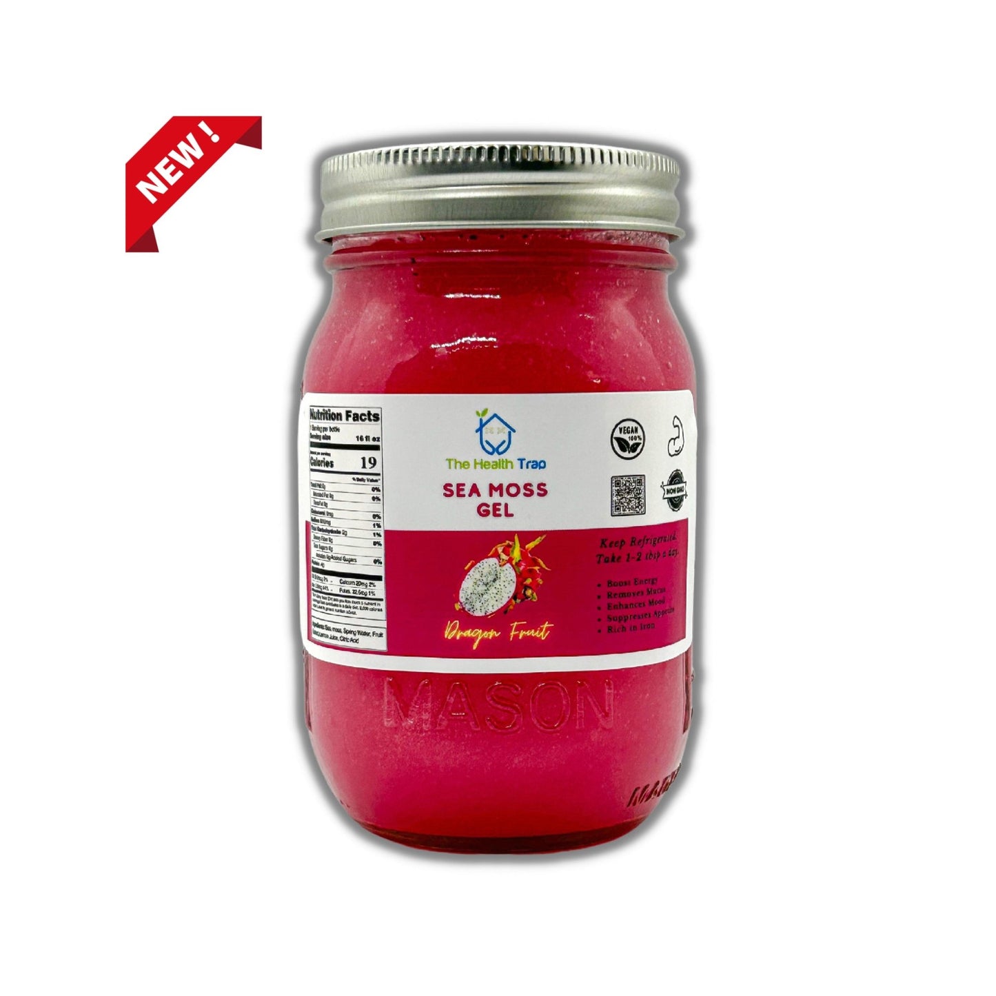 32 oz Fruit Infused Sea Moss Gel - The Health Trap