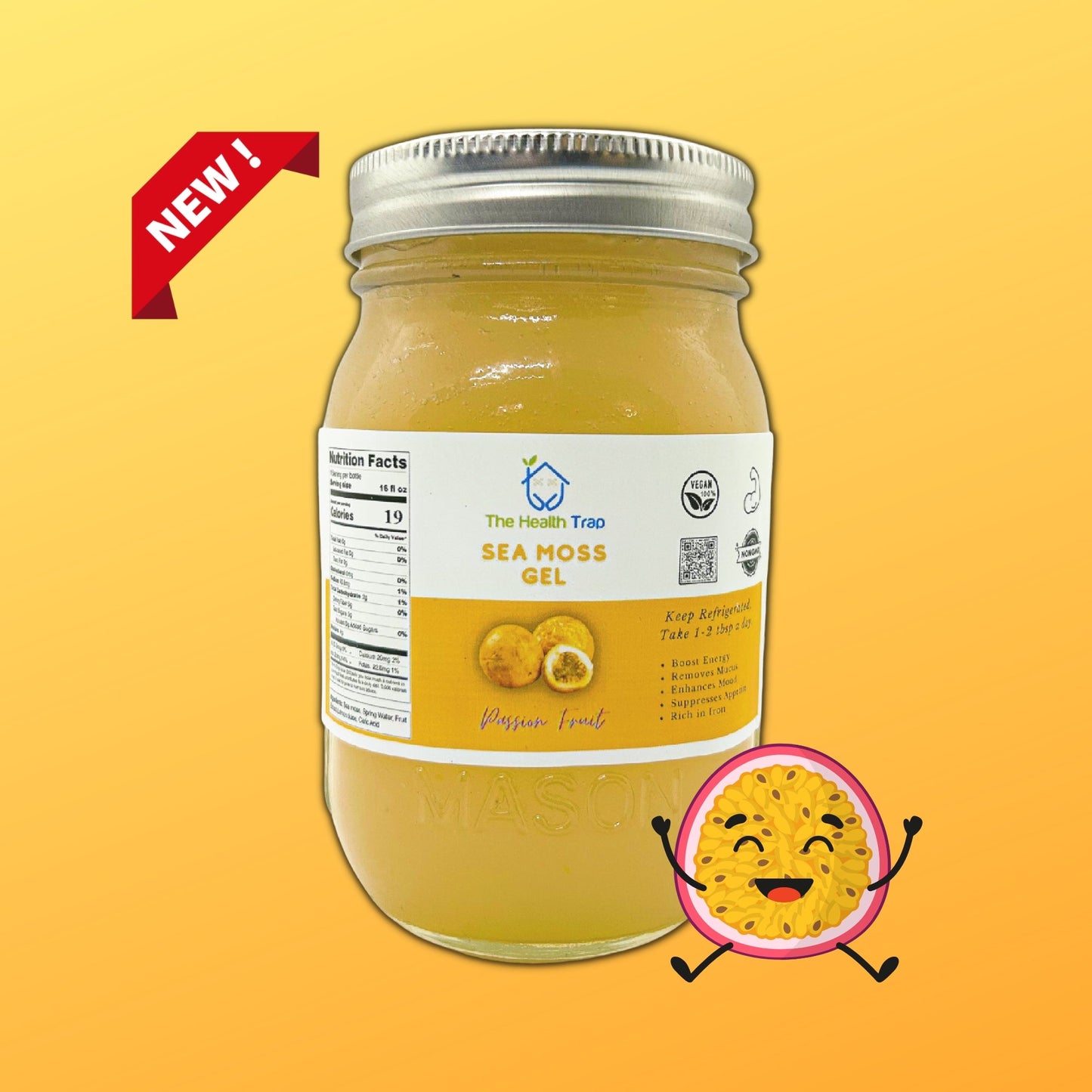 32 oz Fruit Infused Sea Moss Gel - The Health Trap