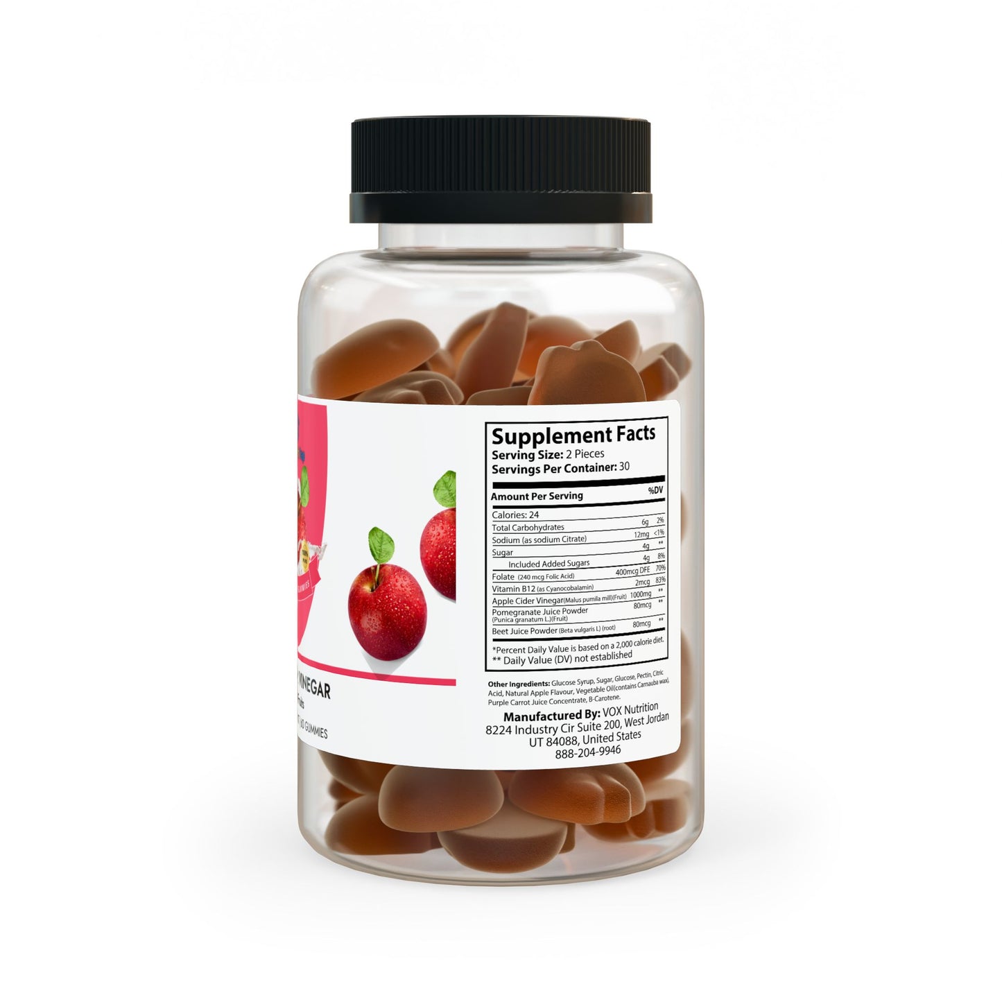 Apple Cider Vinegar Gummies (60 Gummies)