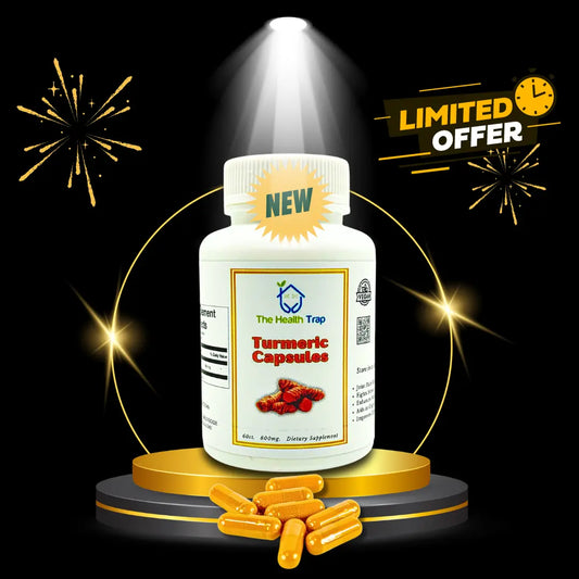 Turmeric Capsules 800mg, Dietary Supplement Anti-Inflammatory - The Health Trap