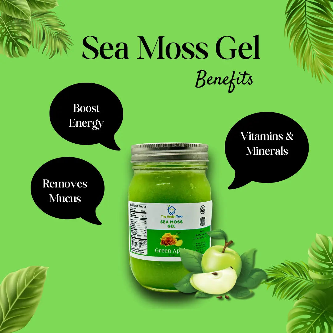 Fruit Flavored Sea Moss Gel 8 OZ - Dietary Supplement - The Health Trap