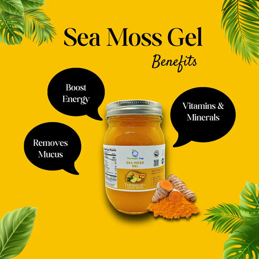 Organic Turmeric Sea Moss Gel Anti-Inflammatory Improves Overall Health - The Health Trap