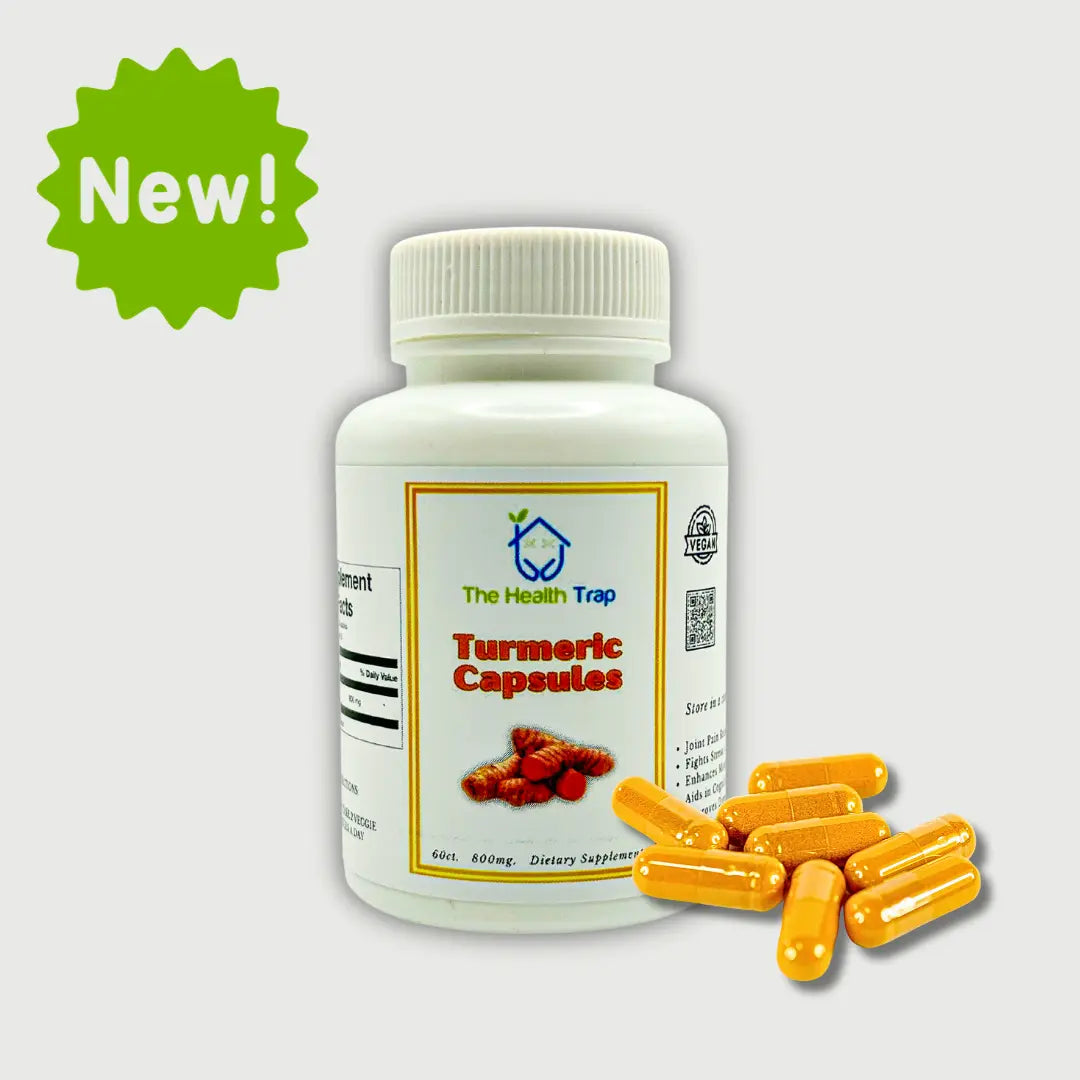 Turmeric Capsules 800mg, Dietary Supplement Anti-Inflammatory - The Health Trap