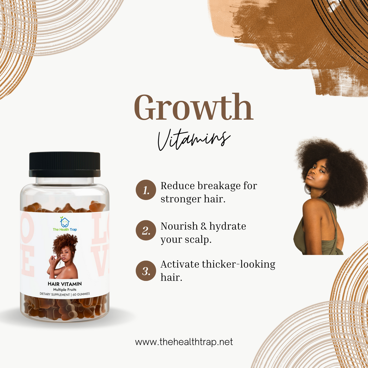 Hair Vitamin Gummies (60 Gummies)