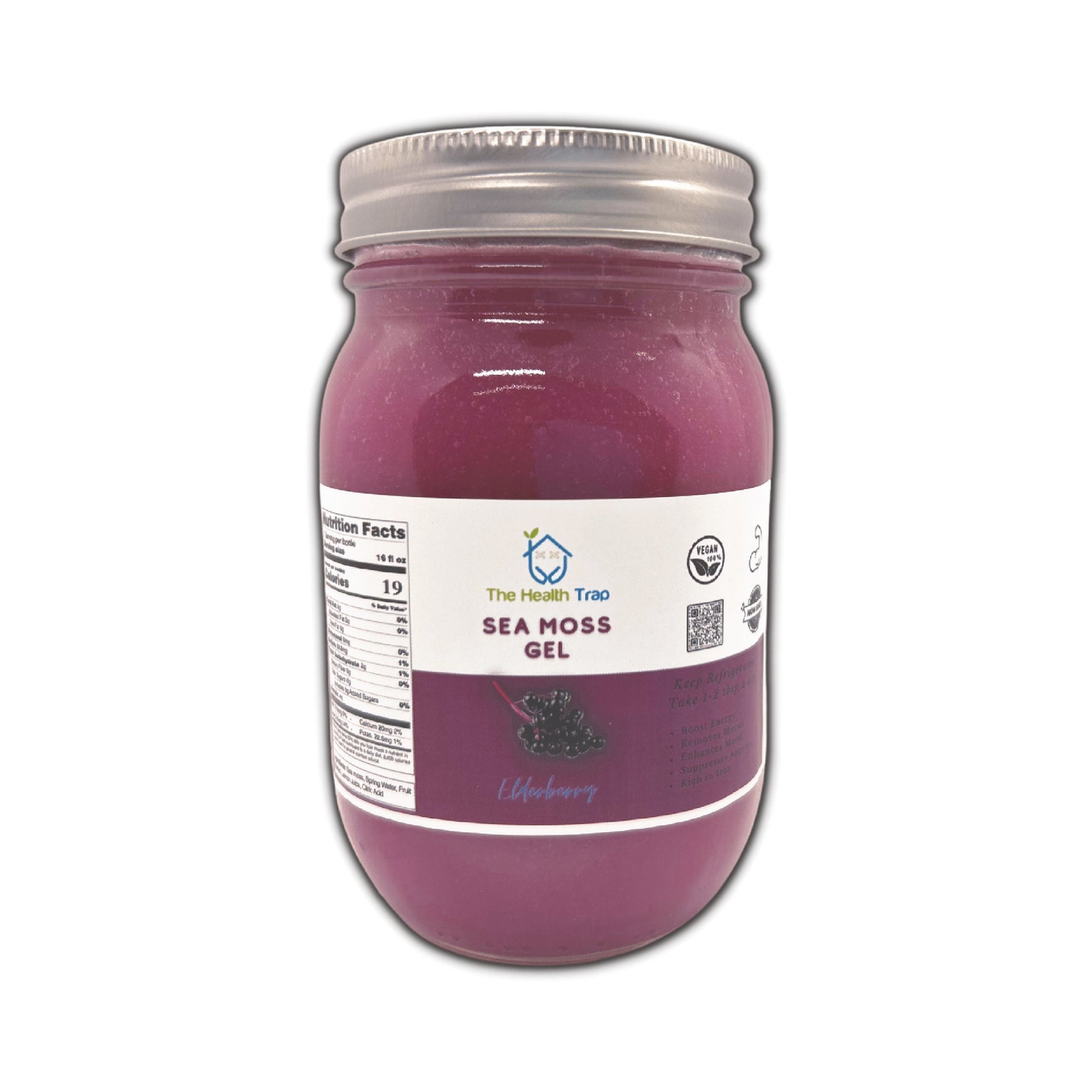 16 oz Fruit Infused Sea Moss Gel - The Health Trap