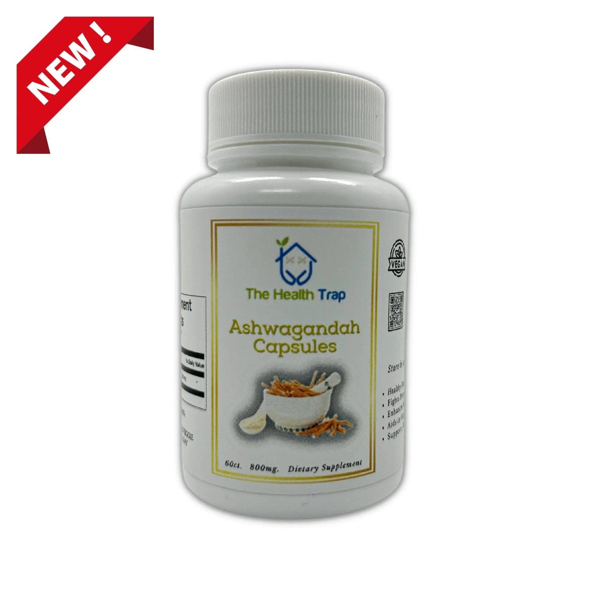 Ashwagandha 60ct (800mg) - The Health Trap